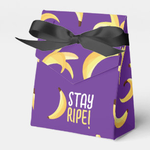 Funny Retro Banana Party Favours Puns Editable Favor Box