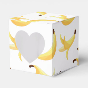 Funny Retro Banana Party Favours Puns Editable Favor Box