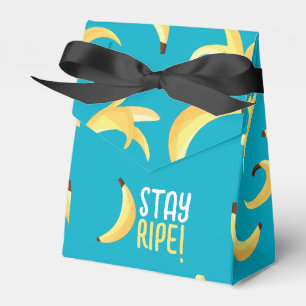 Funny Retro Banana Party Favours Puns Editable Favor Box