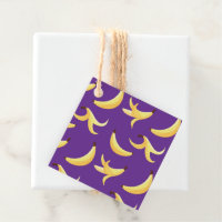 Funny Retro Banana Party Favours Puns Editable