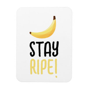 Funny Retro Banana Party Favours Puns Editable Magnet