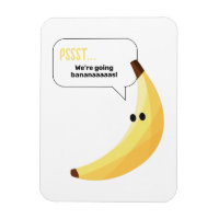Funny Retro Banana Party Favours Puns Editable