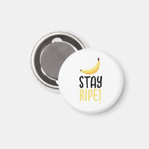 Funny Retro Banana Party Favours Puns Editable Magnet