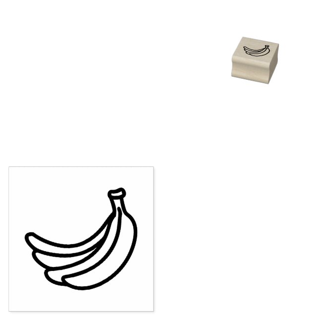 Funny Retro Banana Party Favours Puns Editable Rubber Stamp (Stamped)