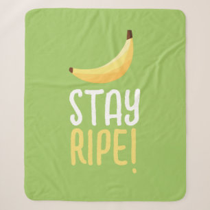 Funny Retro Banana Party Favours Puns Editable Sherpa Blanket