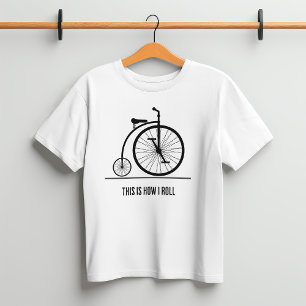 Funny Retro bicycle biker this is how i roll T-Shirt