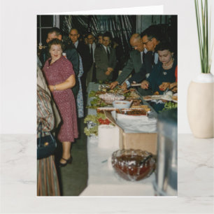  FUNNY RETRO BIRTHDAY POTLUCK SUPPER CARD