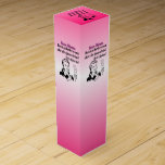 Funny Retro Bunco Gift Wine Box<br><div class="desc">Funny Retro Bunco prize or gift. Great for Bunco events, birthdays, Christmas, Friendship and other holidays. Design features Bunco dice a royal crown for the Bunco Queen. Add your own text to personalize with a group name, name, event and more. Retro style woman is holding up a score card that...</div>