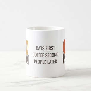 Funny Retro Cat Person Pet Cat Lover Coffee Mug