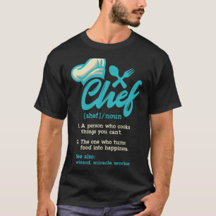 Funny Retro Chef Definition, Cooking Guru, Chief C T-Shirt