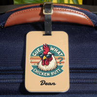  Funny Retro Chicken Butt Joke Design