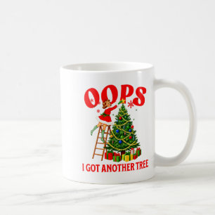 Funny Retro Christmas Oops I Got Another Tree Prem Coffee Mug