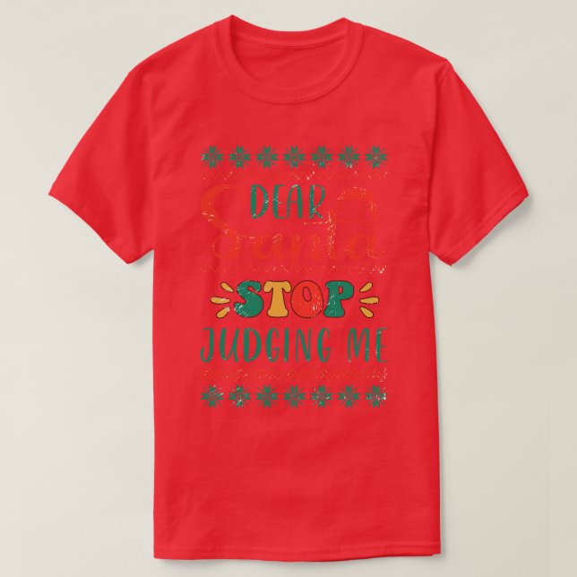 Funny Retro Christmas T-Shirt (Design Front)