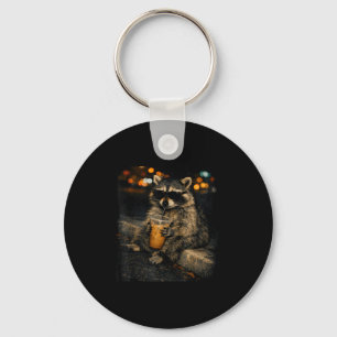 Funny retro clover bruh 6 7 meme lucky cartoon keychain