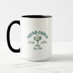 Funny Retro Cocktail Party Design Mug