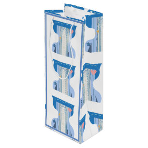 Funny Retro Corset Bustier  Wine Gift Bag