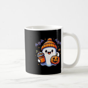 Funny Retro Cute Halloween Ghost Pumpkin Ghost Hal Coffee Mug