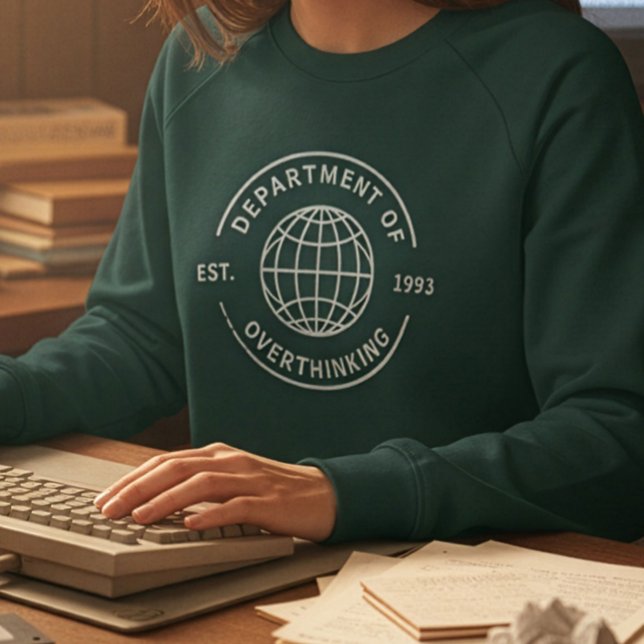 Funny Retro Department of Overthinking Introvert Sweatshirt (Creator Uploaded)