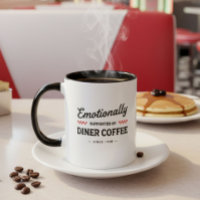 Funny Retro Diner Coffee Vintage Style Nostalgia
