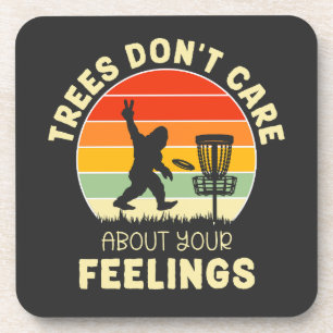 Funny Retro Disc Golf Design Frisbee Lovers Coaster