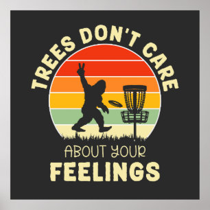 Funny Retro Disc Golf Design   Frisbee Lovers Poster