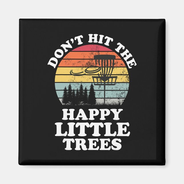 Funny Retro Disc Golf Golfing Player Frisbee Lover Magnet (Front)