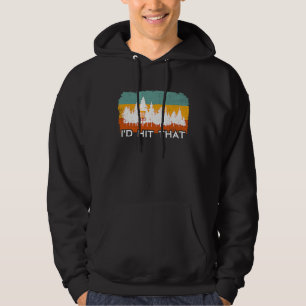 Funny Retro Disc Golf I'd Hit That Frisbee Golf Sp Hoodie