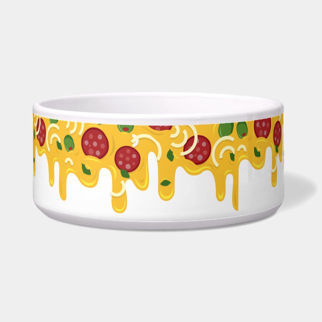 Funny Retro Dripping Pizza Cheese Keto Party (Front)