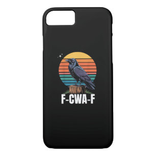 Funny Retro F-Caw-F Bird Crow Crow Bird  Case-Mate iPhone Case