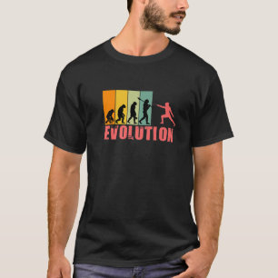 Funny Retro Fencing Evolution for Fencer Girl Prem T-Shirt