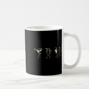 Funny Retro Frankenstein Monster And Bride Dancing Coffee Mug