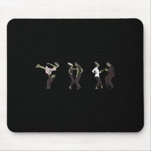 Funny Retro Frankenstein Monster And Bride Dancing Mouse Pad