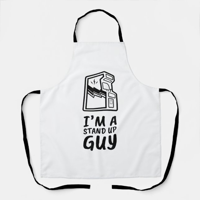 Funny Retro Gamer Arcade Old School 80's Video Gam Apron (Front)