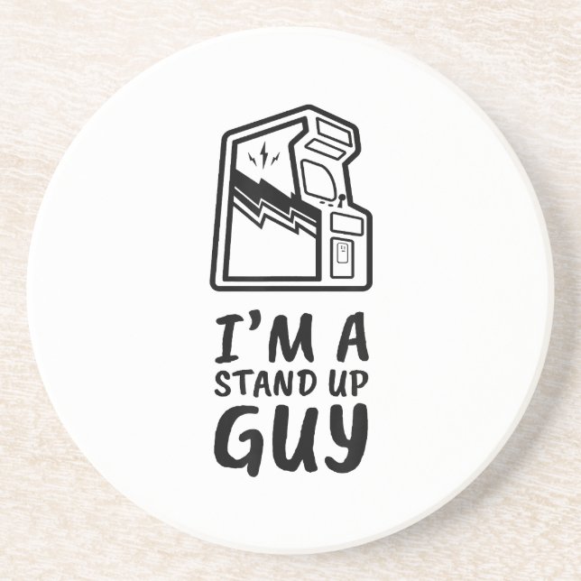 Funny Retro Gamer Arcade Old School 80's Video Gam Coaster (Front)