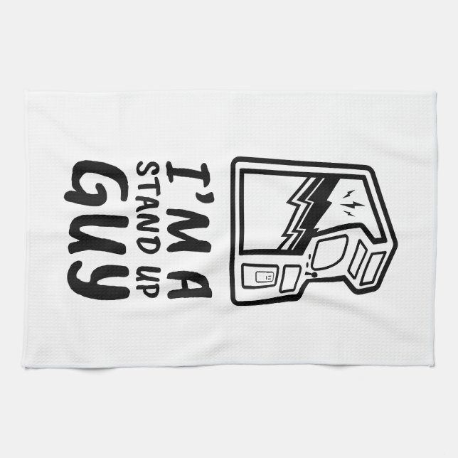 Funny Retro Gamer Arcade Old School 80's Video Gam Kitchen Towel (Horizontal)