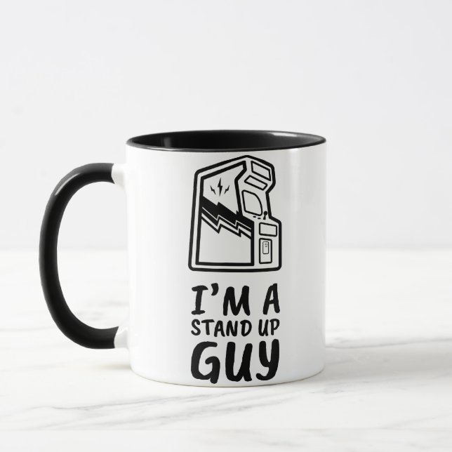 Funny Retro Gamer Arcade Old School 80's Video Gam Mug (Left)