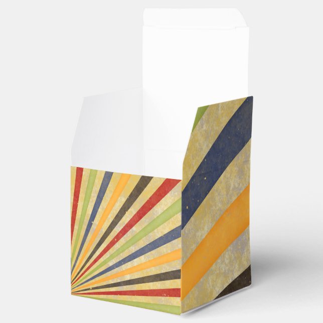 Funny Retro Grunge Rays + your idea Favor Box (Opened)