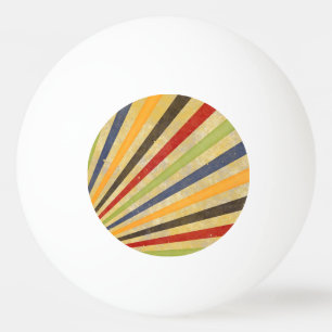 Funny Retro Grunge Rays + your idea Ping Pong Ball