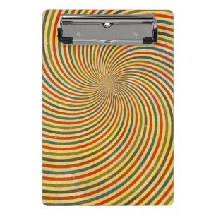 Funny Retro Grunge Swirl + your ideas Mini Clipboard