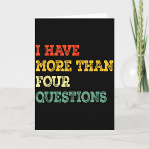Funny Retro Happy Pover Gifts For Pover Seder Card