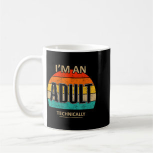 Funny Retro Humour An Adult Technically Sarcastic Coffee Mug