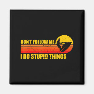 Funny retro jet ski jetski jet skier vintage magnet