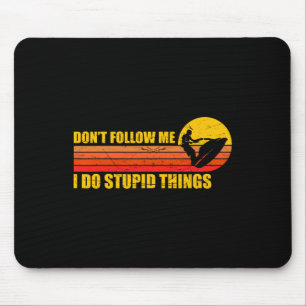 Funny Retro Jet Ski Jetski Jet Skier Vintage  Mouse Pad