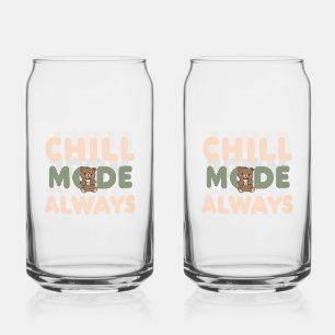 Funny Retro Lazy Day Saying Can Glass