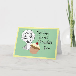 Funny Retro Maman dit carte de voeux