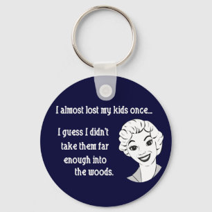 Funny Retro Mom Keychain