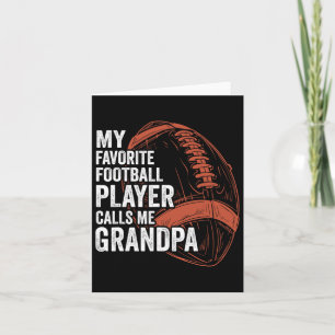 Funny Retro My Favorite Football Player Calls Me G Card