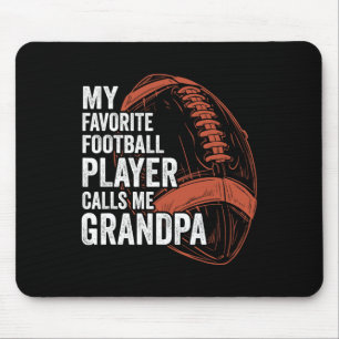 Funny Retro My Favourite Football Player Calls Me Mouse Pad