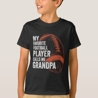 Funny Retro My Favourite Football Player Calls Me T-Shirt