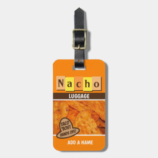 Funny Retro Nacho Luggage Tag
